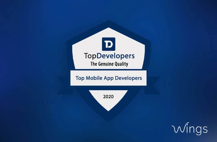 Wings Tech Solutions listed as one of the Top App Development companies of 2020 by TopDevelopers.co!
