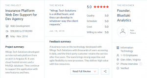 Wings Tech Solutions verified by Clutch!